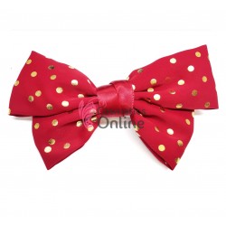 Accesoriu pentru decor par cu clema TRD044JJ Rosie cu Buline